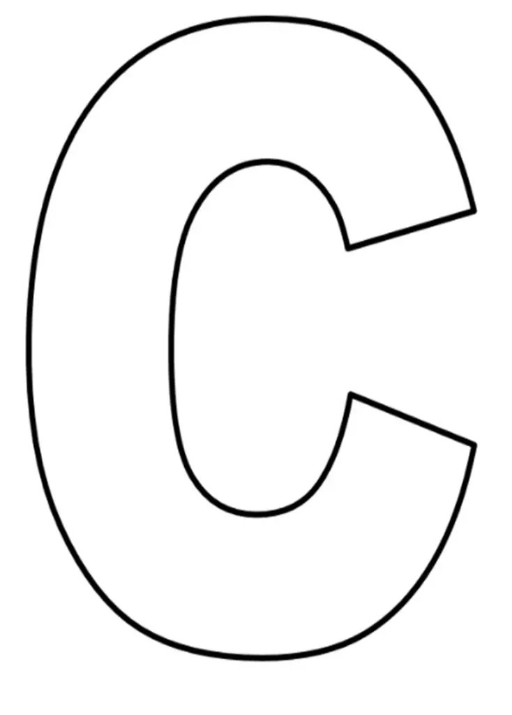 letras do alfabeto para imprimir C