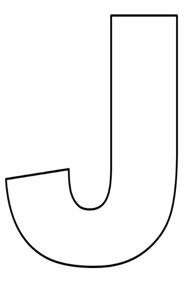 letras do alfabeto para imprimir J