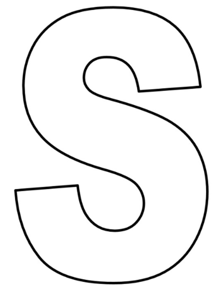 letras do alfabeto para imprimir S