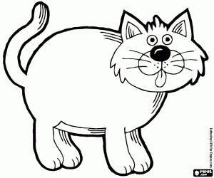 desenho de gato para pintar