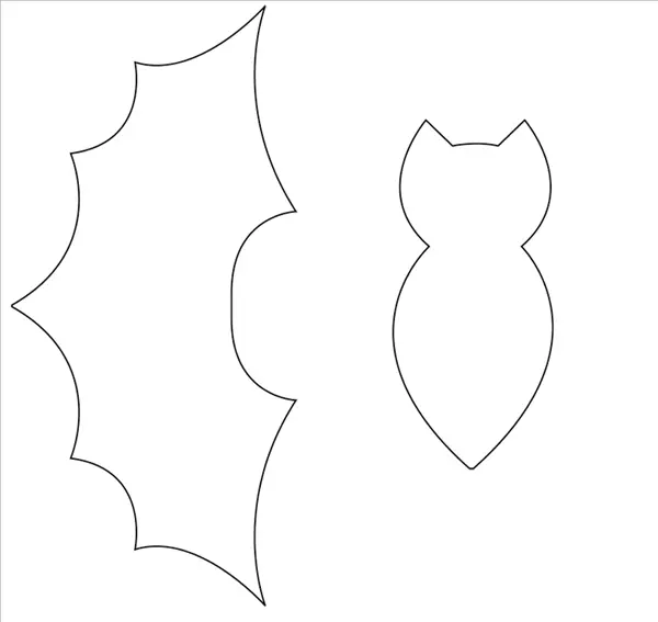 molde de morcego para imprimir