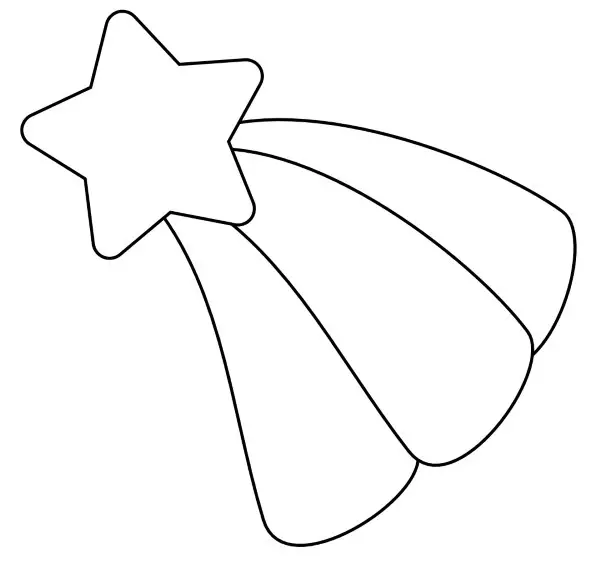 desenho estrela cadente