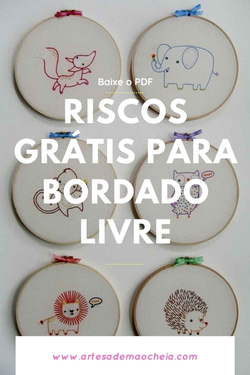 Riscos Grátis para Bordado Livre: 15 Modelos Gratuitos para Baixar ...